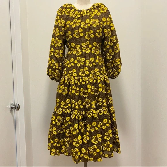 Ulla Johnson | Dresses | Ulla Johnson Allegra Dress Brown With Gold Flowers | Poshmark Ulla Johnson | Dresses | Ulla Johnson Allegra Dress Brown With Gold Flowers | Poshmark